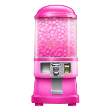 Pink ombre bubblegum machine with glitter  sticker