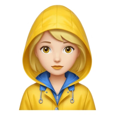 fotographer woman with rain coat sticker