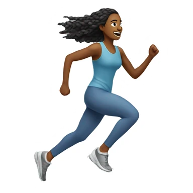 winter solstice woman running sticker