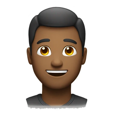 A Man smiling in the camera. full bod sticker