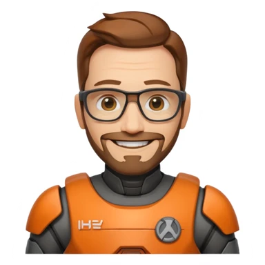gordon freeman smiling sticker