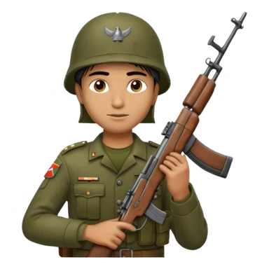 indian army ak47 gun sticker