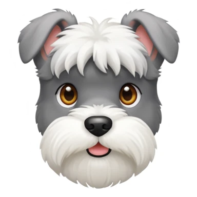schnauzerwhite mini schnauzer sticker