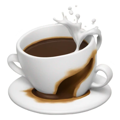 coffee cup spilled  sticker