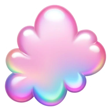  White-pink-Iridescent-aesthetic-scenery-Decorations sticker