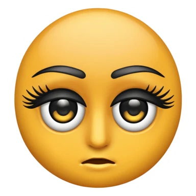 mascara de ojos sticker