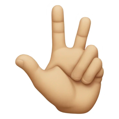 Making an L with hand sticker