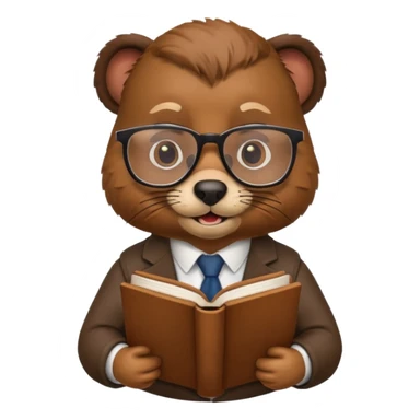 beaver professor sticker