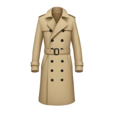 beige trench coat sticker