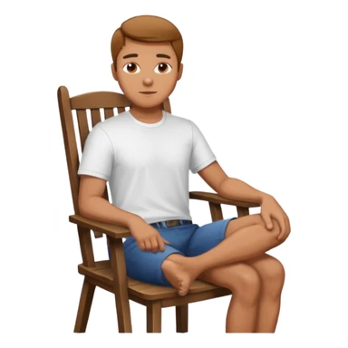 man on chair  style photosession sticker