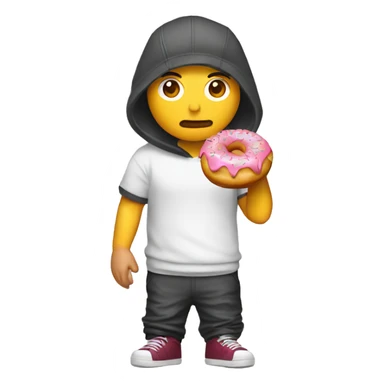 Eminem qui mange un donut sticker