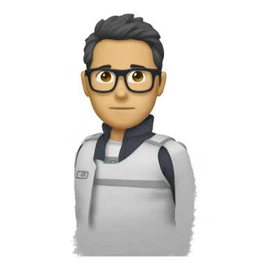 Saturo gojo avec des lunettes  sticker