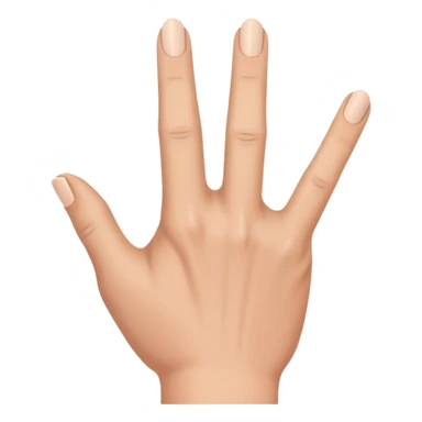 Finger pointing down seen from the back of hand  sticker