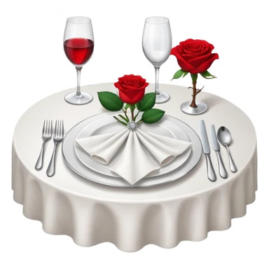 Fine dining restaurant table sticker