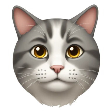 Cat being pensive  sticker