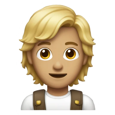 Persona con pelo castaño y piel blanca  sticker