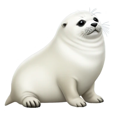 fat harp seal sticker