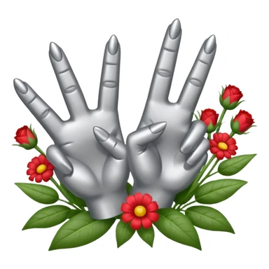 💐 and middle fingers remove the person sticker