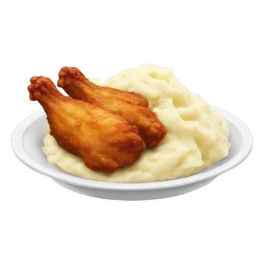 Chicken wings and mashed potatoes sticker