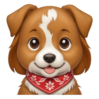 dog with bandana sticker