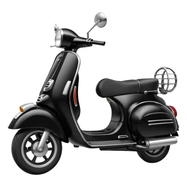 create a vespa matic with black color sticker