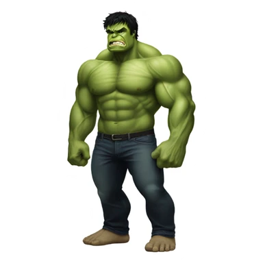 Incredible Hulk as me  sticker