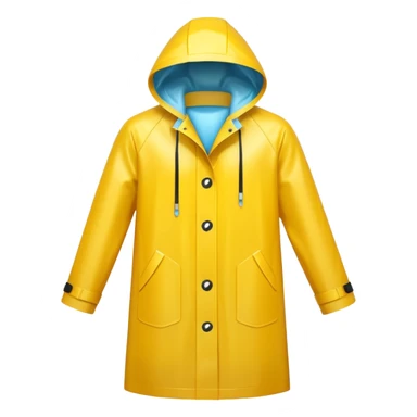yellow raincoat, just rain coat, negative character. sticker