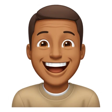 homme qui fait semblant de rigoler sticker