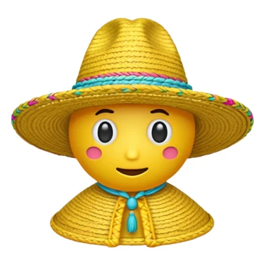 emoji de sombrero sticker