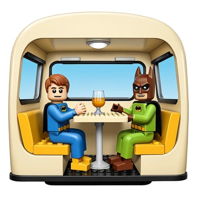 Lego Batman and Scooby 1965 caravan  sticker