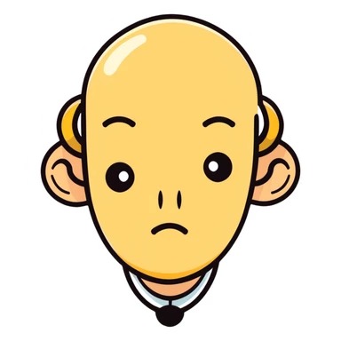 face with skeptical expression and disapproval sticker