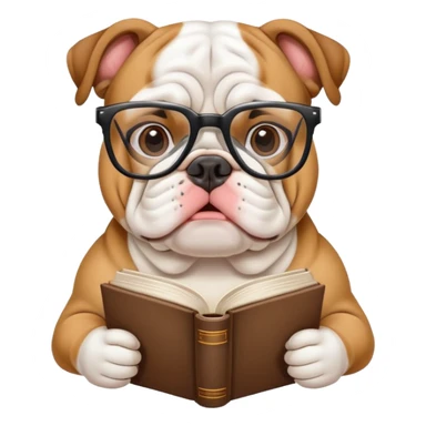 bulldog ingles adult bookseller sticker