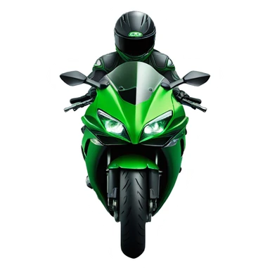 green kawasaki ninja H2 sticker