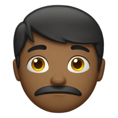 An emoji of sad sticker