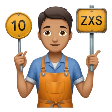 Street Sign Maker man sticker