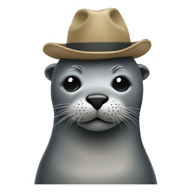 Seal wearing a hat  sticker