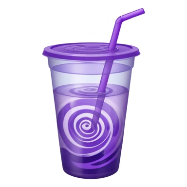 piurple lemonade in a plastic cup sticker