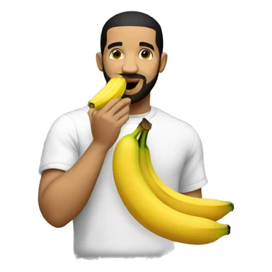 drake eating banana sticker