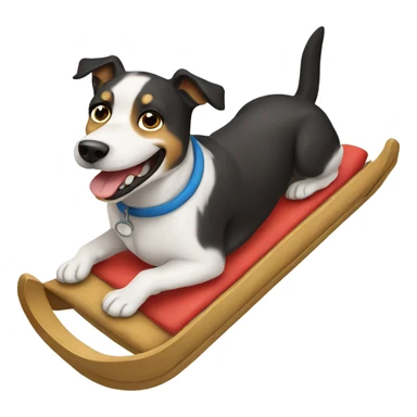Dogs sledding  sticker
