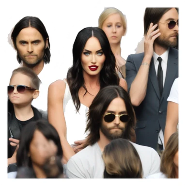 Megan fox with Jared Leto sticker
