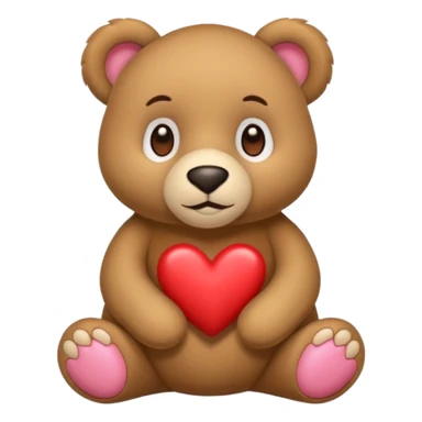 Oso con ojos de corazón  sticker