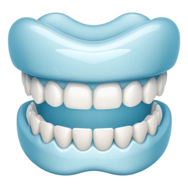 Teeth with aligner clips sticker