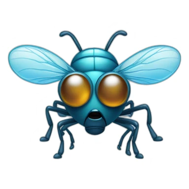 A fly that drinks a drop of water sticker