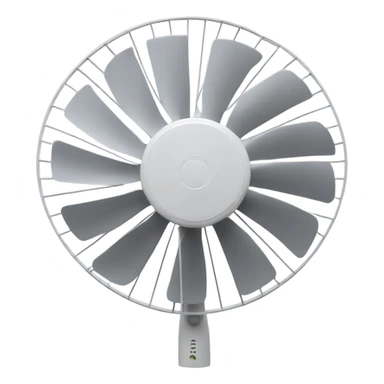 white stand fan blades only sticker