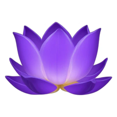 purple lotus flower sticker