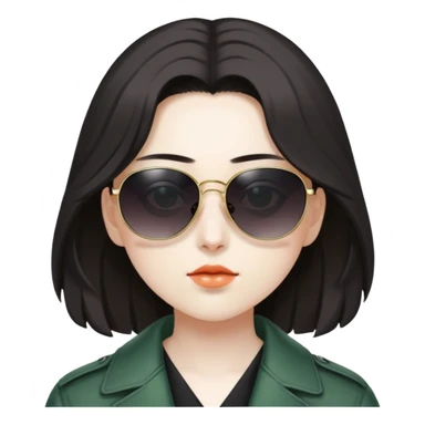 Utsuho Reiuji from Touhou Project wearing sunglasses sticker