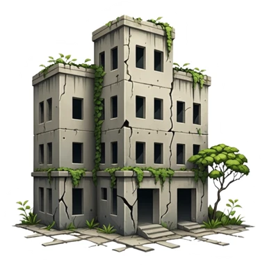 Dystopian Apocalyptic Aesthetic Scenery Deco sticker