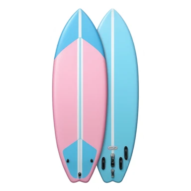 Light Pink and light blue surfboard sticker