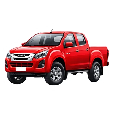 Isuzu D-MAX - Isuzu (Model Year: 2024) (Iconic colour: Red) sticker