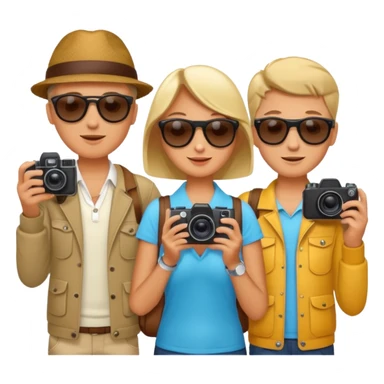 Tourists Taking Photos sticker